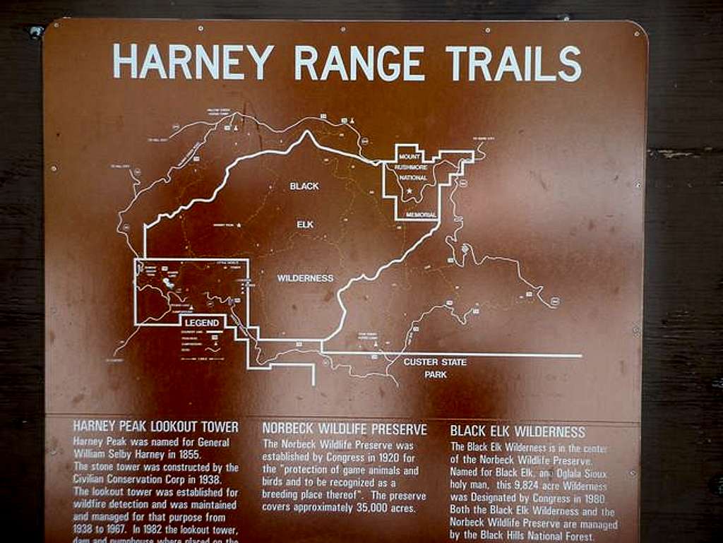 Maps at the trailheads were...
