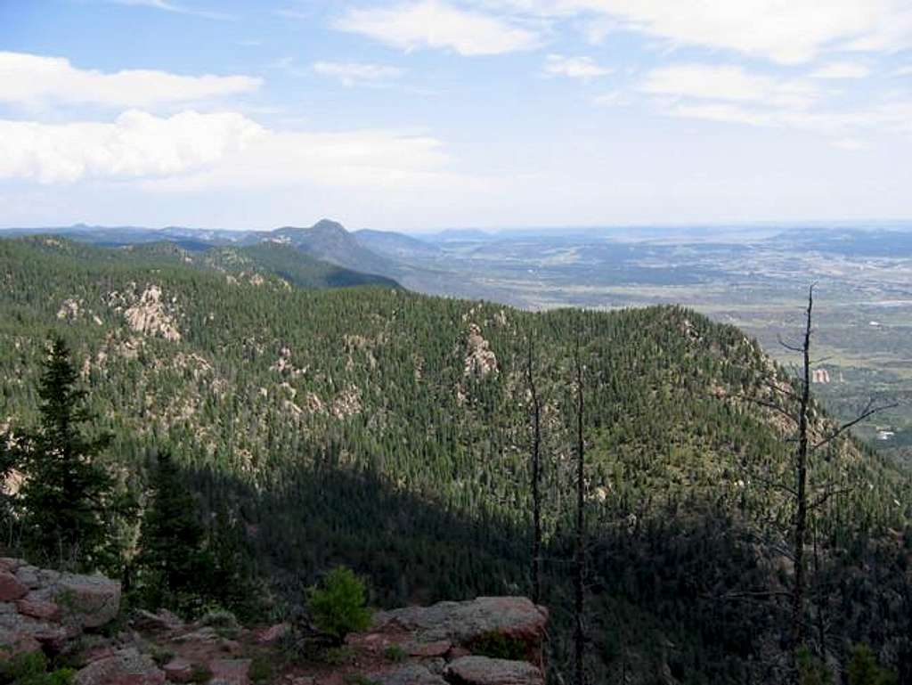 Looking north from the summit...