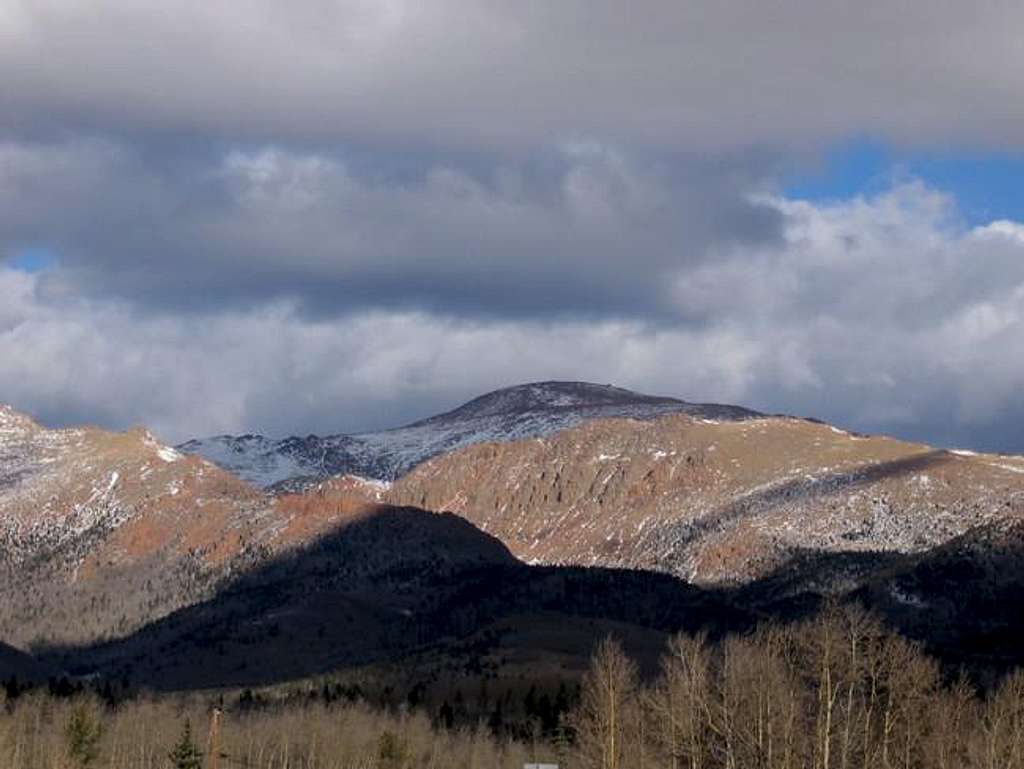 Pikes Peak from Hwy 67 on the...