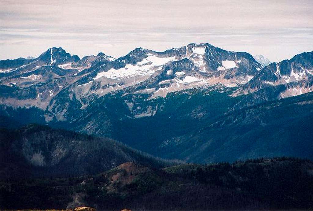 Mt. Lago (right of center)...