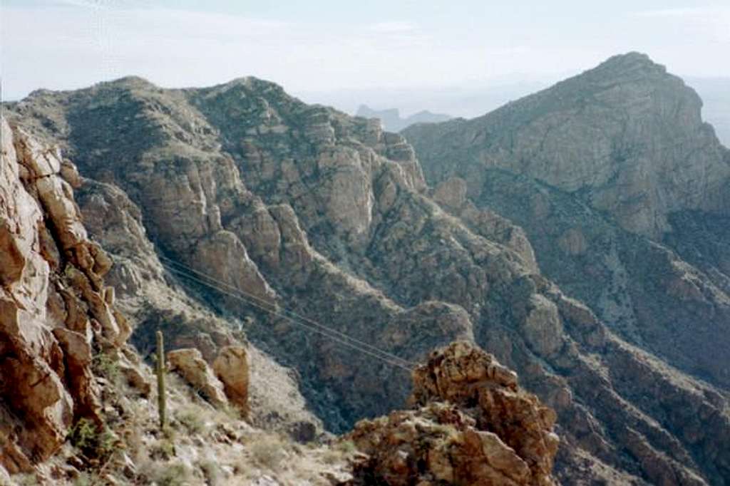 A view of the rugged Picacho...