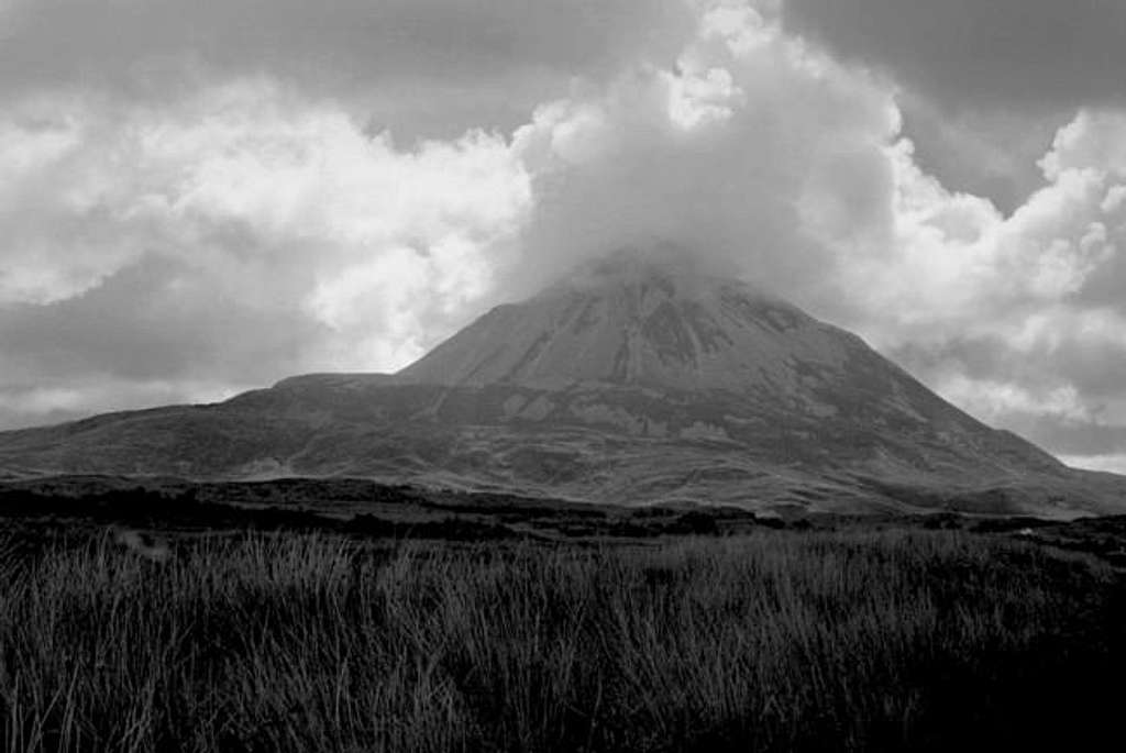 Errigal, approaching from the...