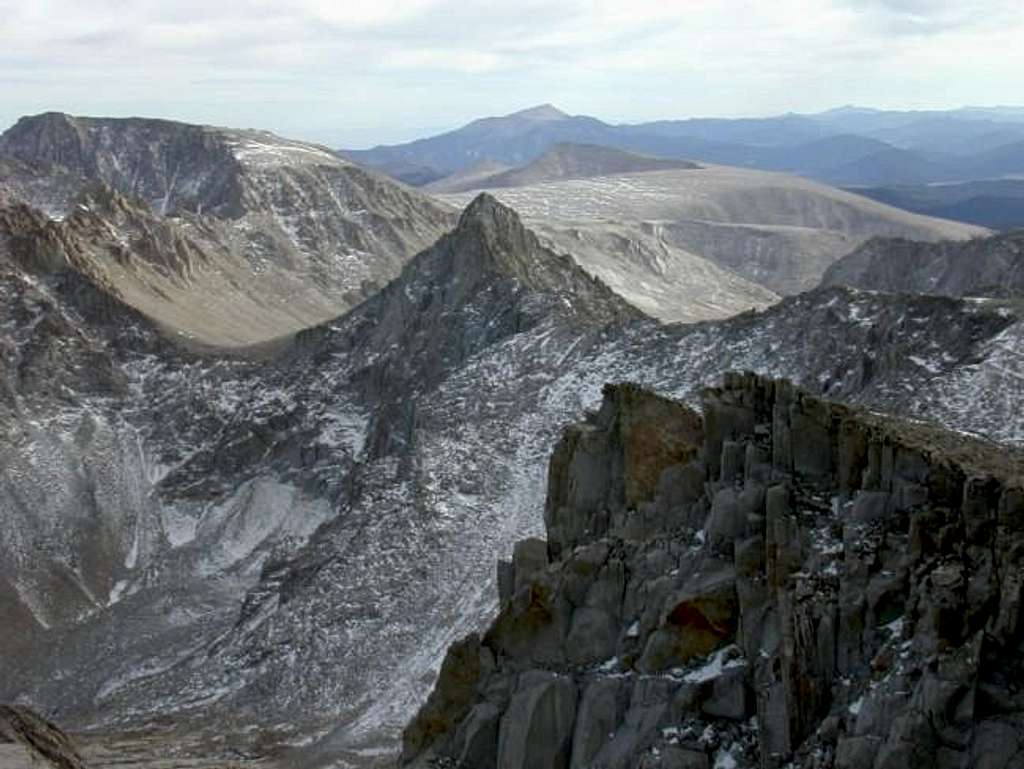 Mount Langley (left) and...