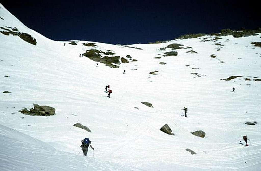5 - the steep slopes leading...