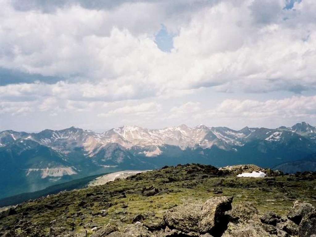 View from the summit, looking...