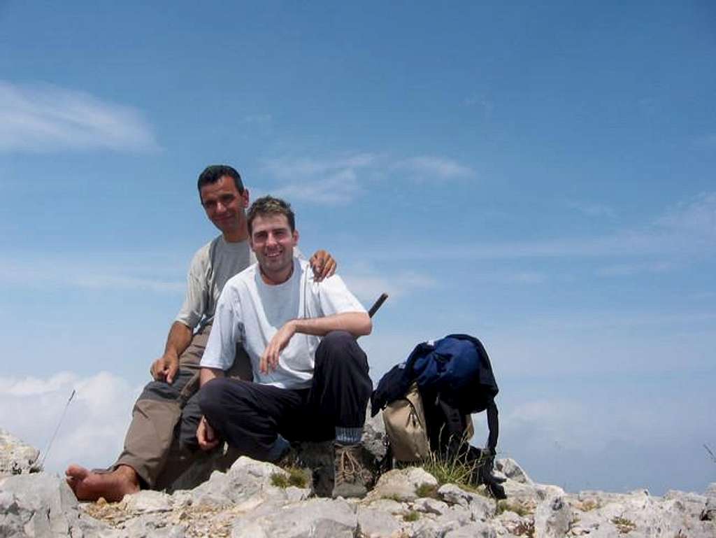 Luis and me at the summit