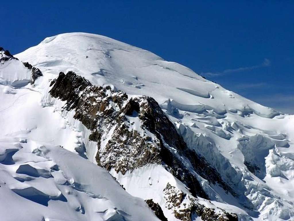 La vetta del Monte Bianco...