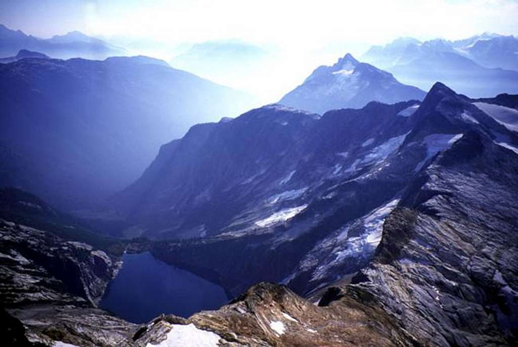 Azure Lake from the summit of...
