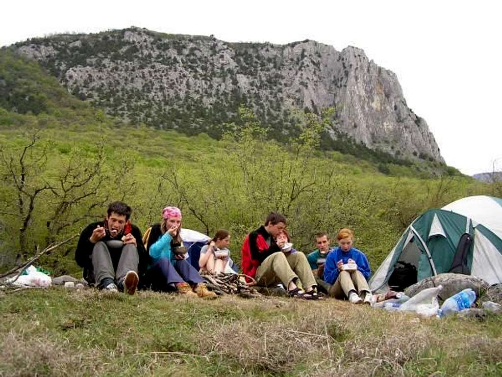 Camping near Mt. Paragelmen