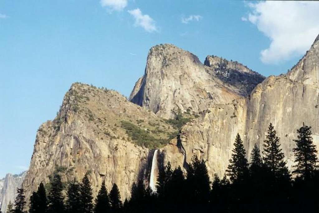 The Bridalveil Fall and the...