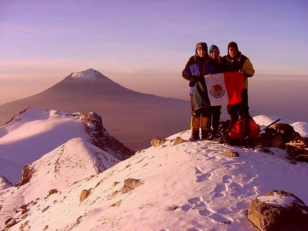 View from Iztaccihuatl and...