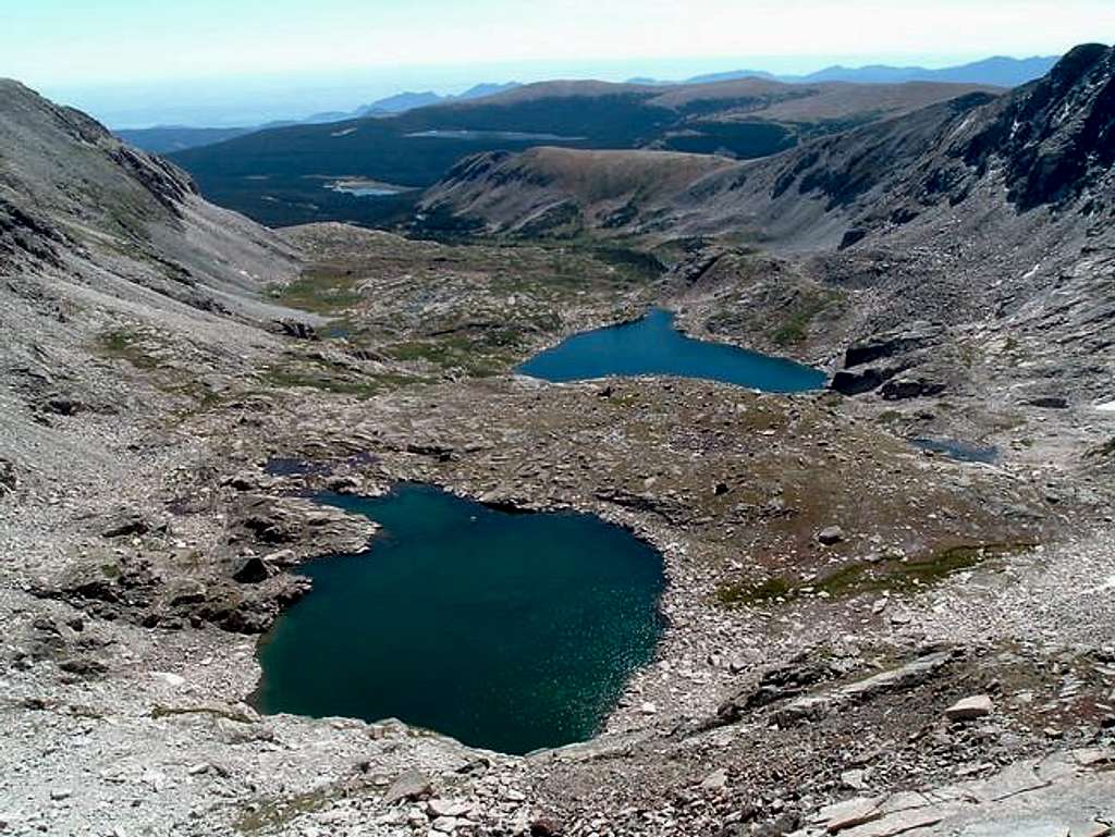 Looking down the Blue Lake...