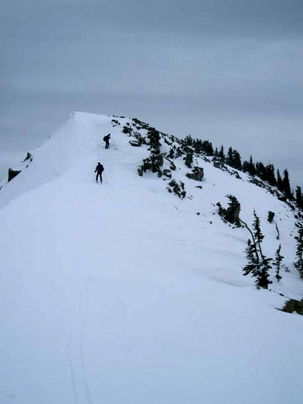 Descent from Norway Ridge...