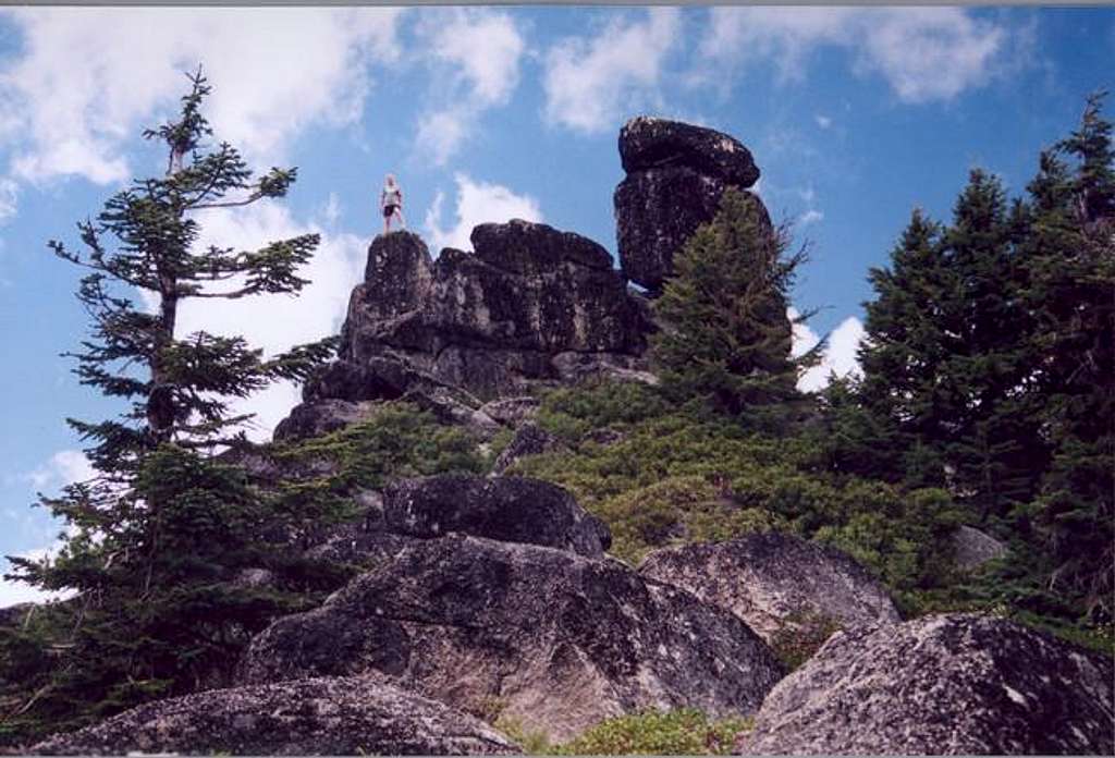 The granite rock formations...