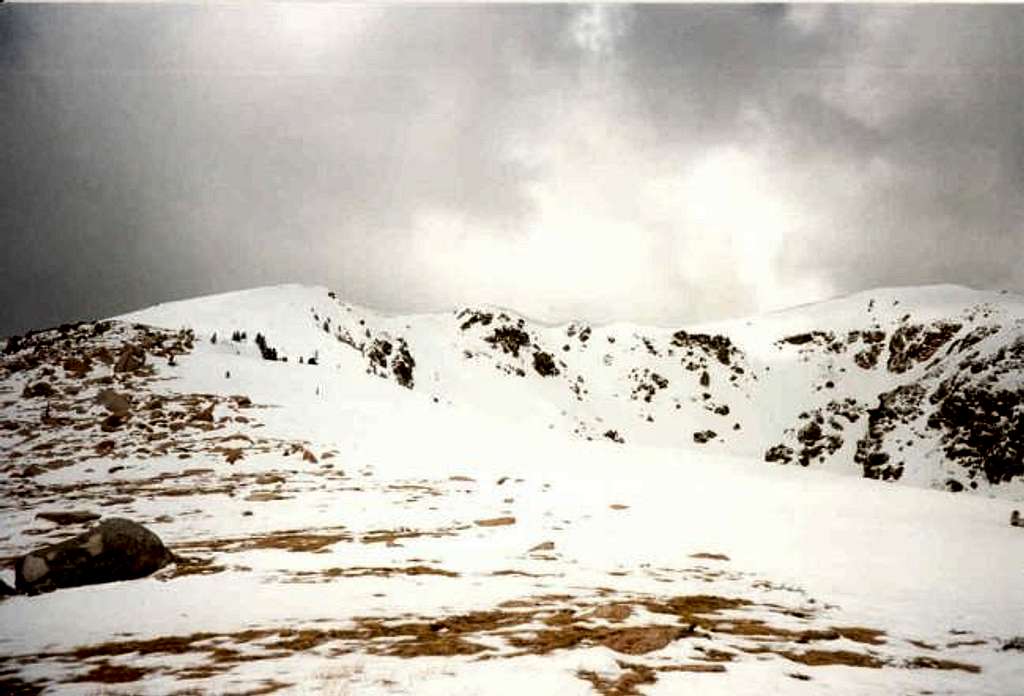 The approach to the summit of...