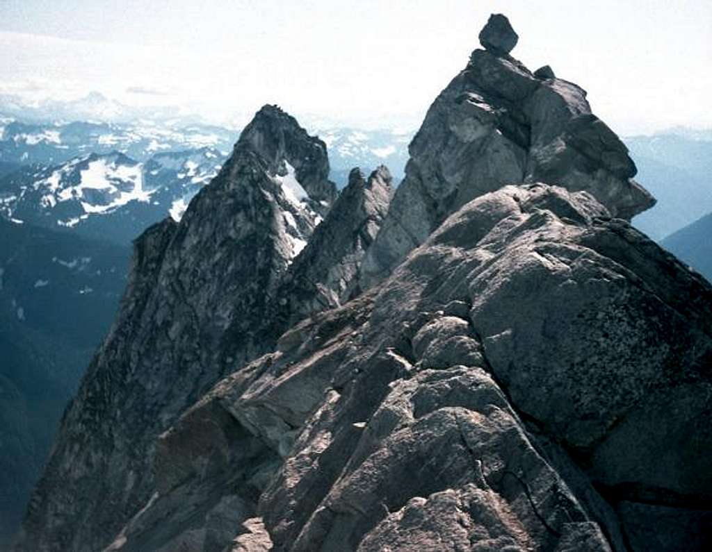 The summit ridge of Dome Peak...