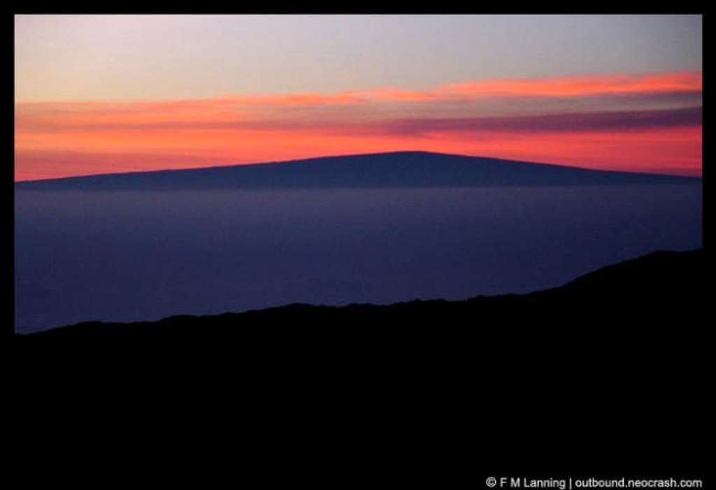 Mauna Loa seen from the top...