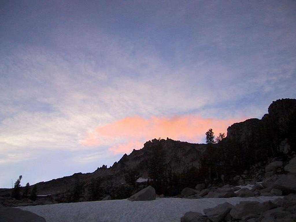 Sunset with Enchantment Peak...