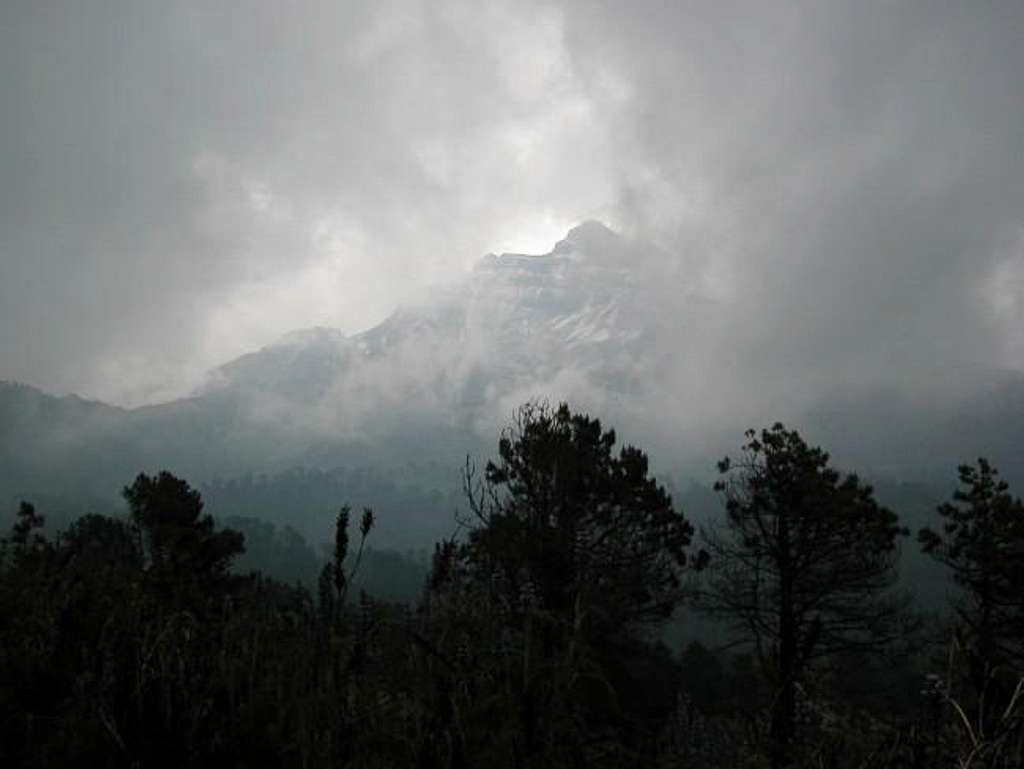 Iztaccihuatl as seen on a...