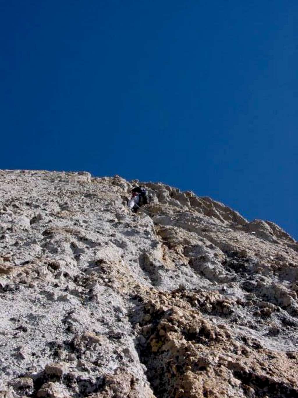 The second pitch. This route...