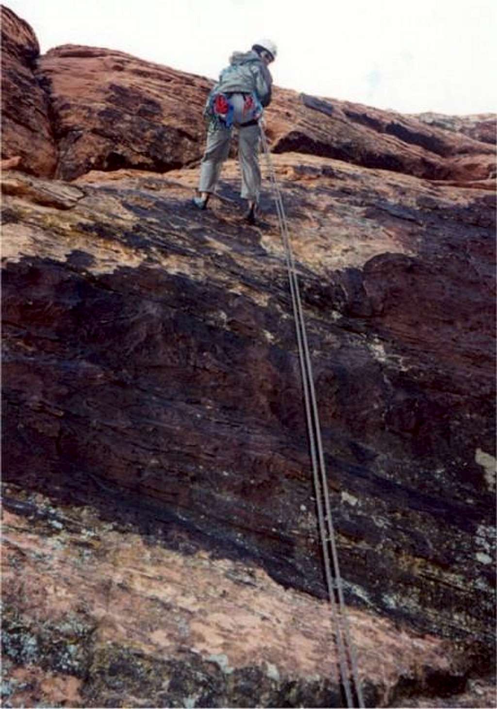 The single (one rope) rappel...