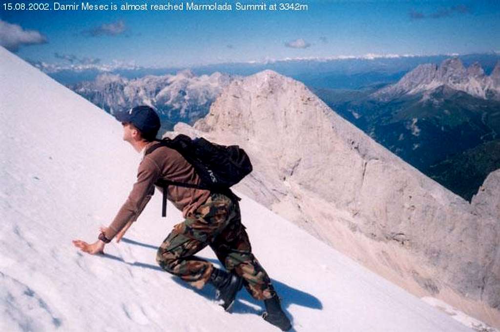 Damir Mesec almost on summit...