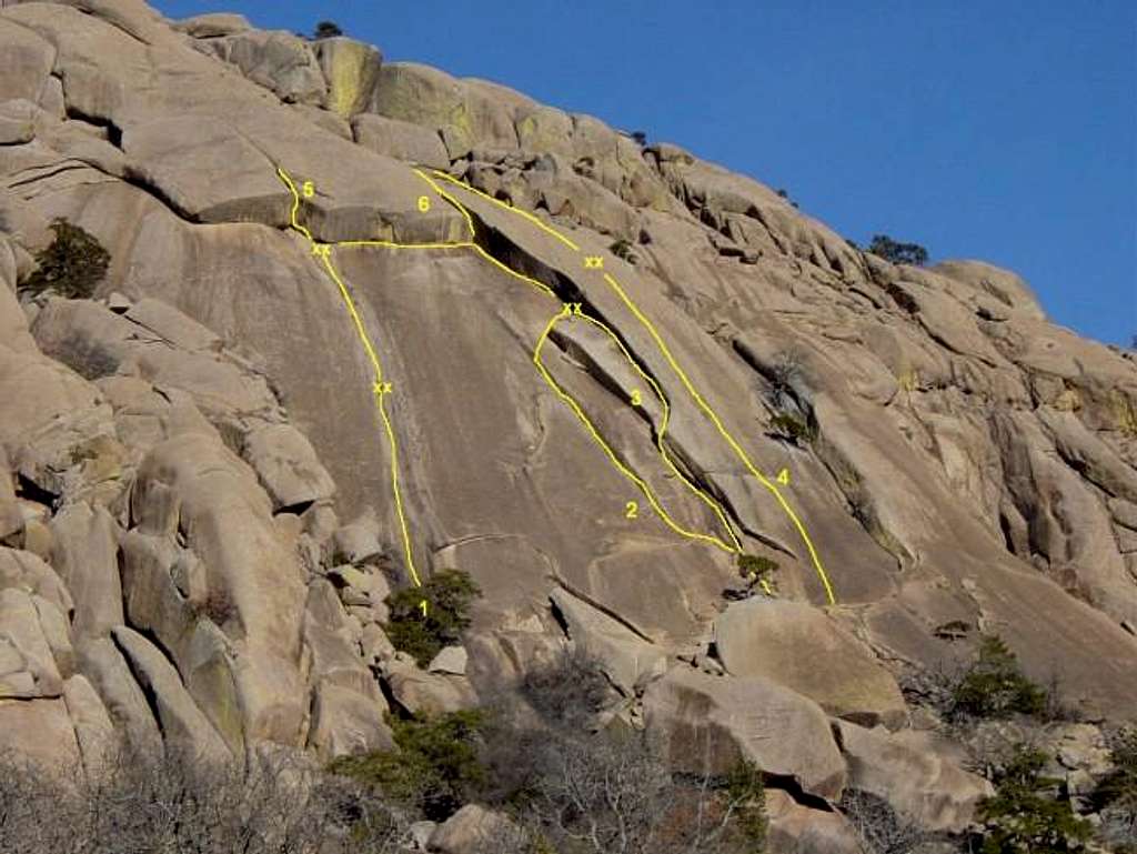 Elk Slabs Routes: #1 - Water...