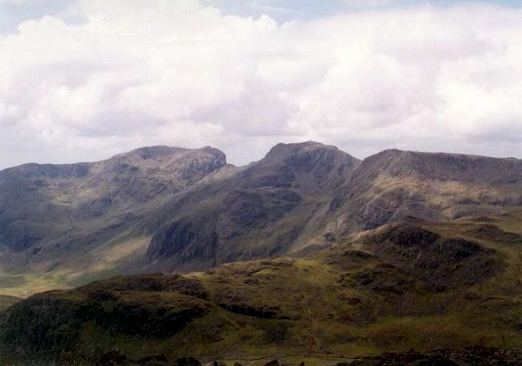 As seen from Bowfell to the...