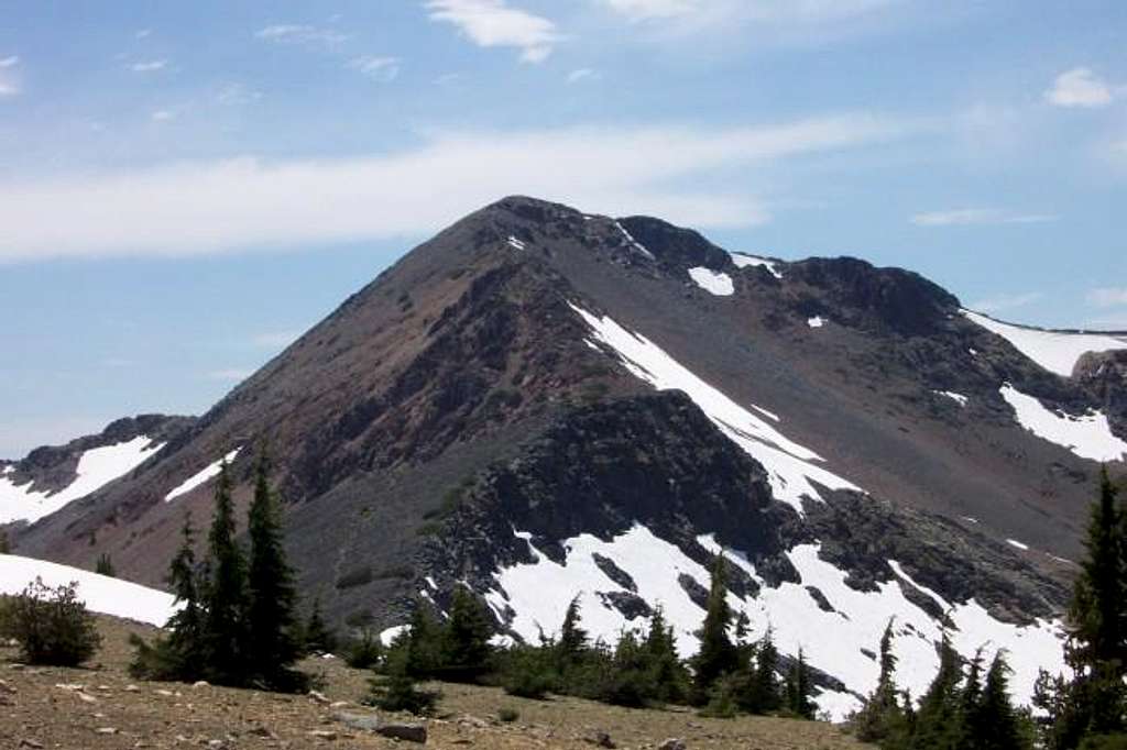 The NE ridge of Dicks Peak.