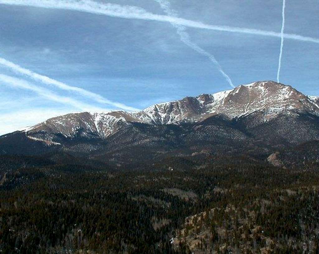 A view of Pikes Peak as seen...