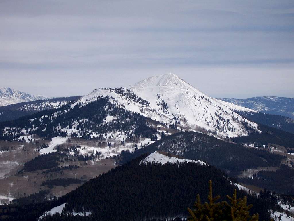 Hahns Peak in winter