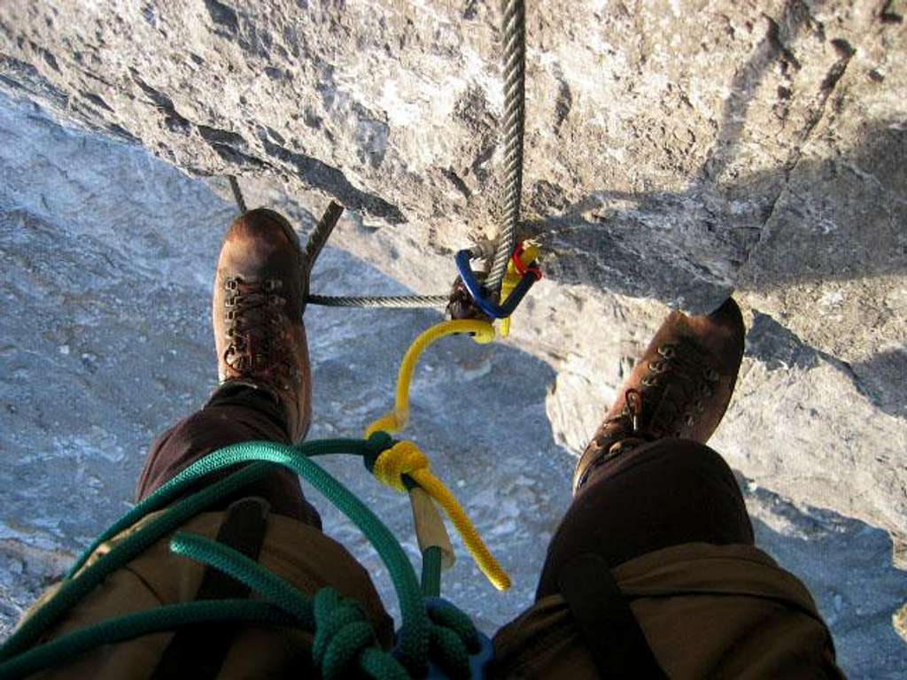 Descending the Weissschrofenspitz