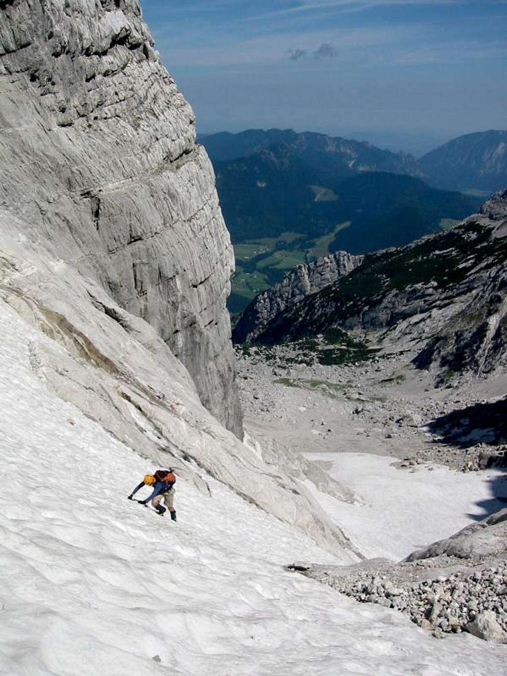 Ascending the Blaueis Glacier