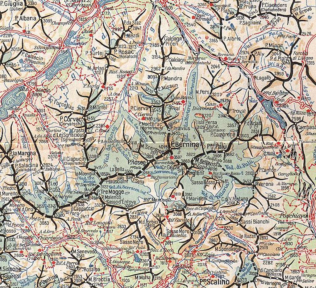 Bernina group map