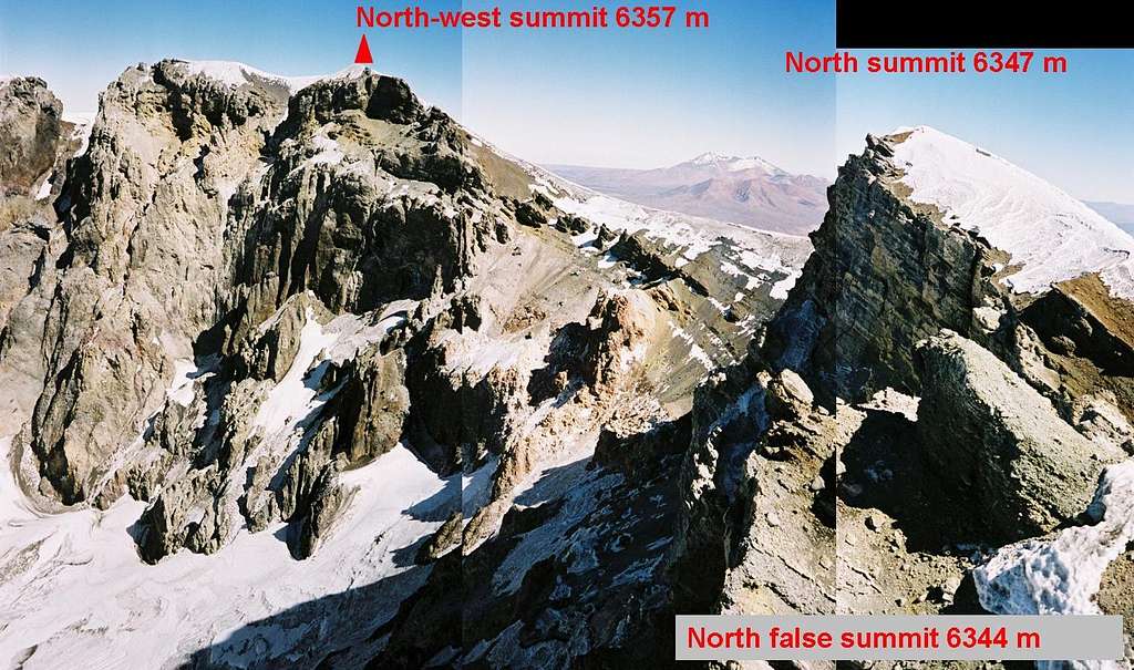 Real summit from north false summit
