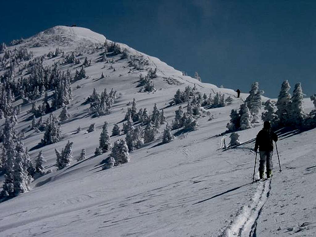 The summitcrest in winter