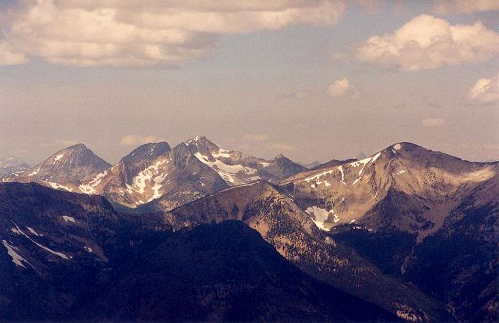 The Mt. Lago group of peaks...