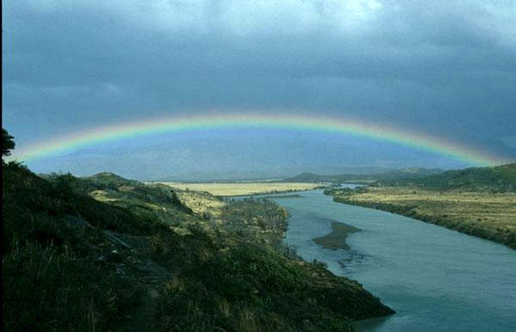 Rainbow over Rio Grey