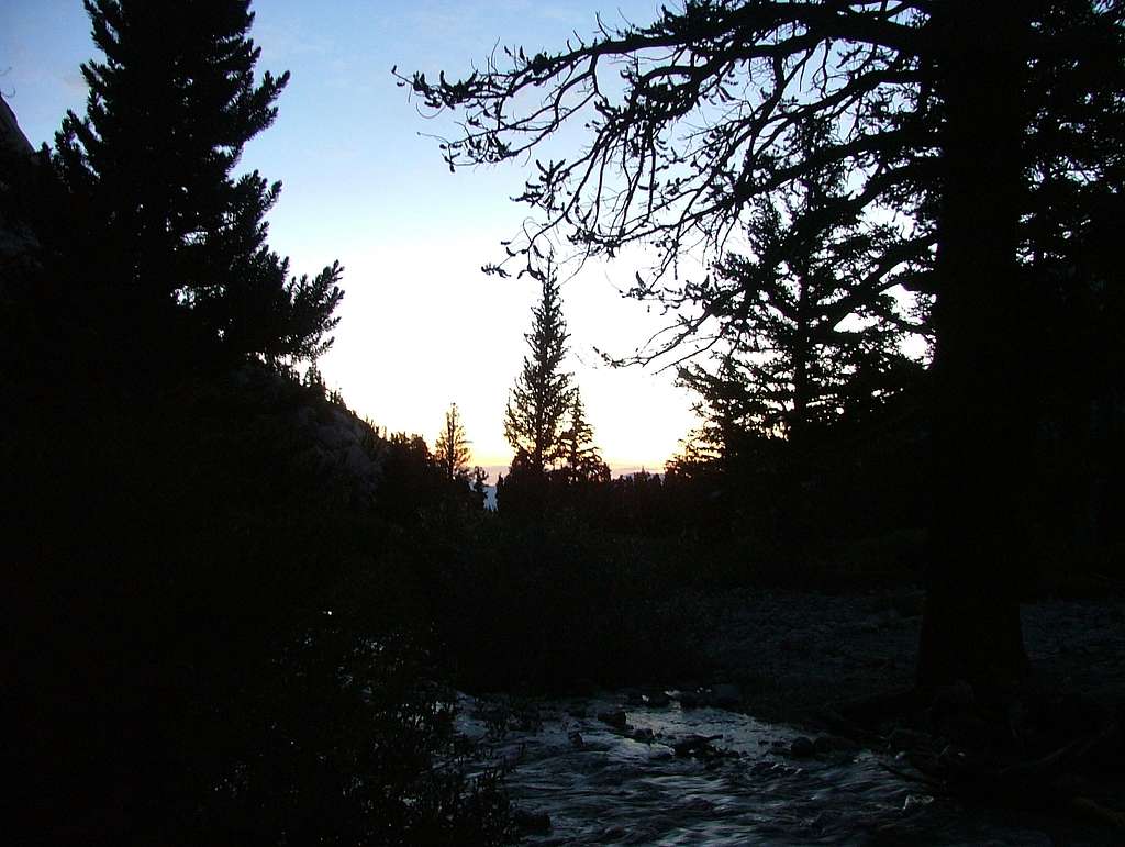 First Light Along the Whitney Trail