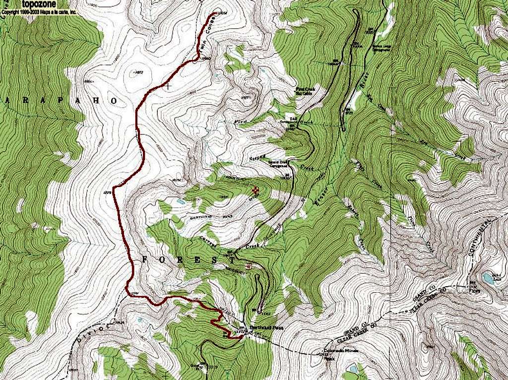 Twin Cones' Berthoud Pass Route