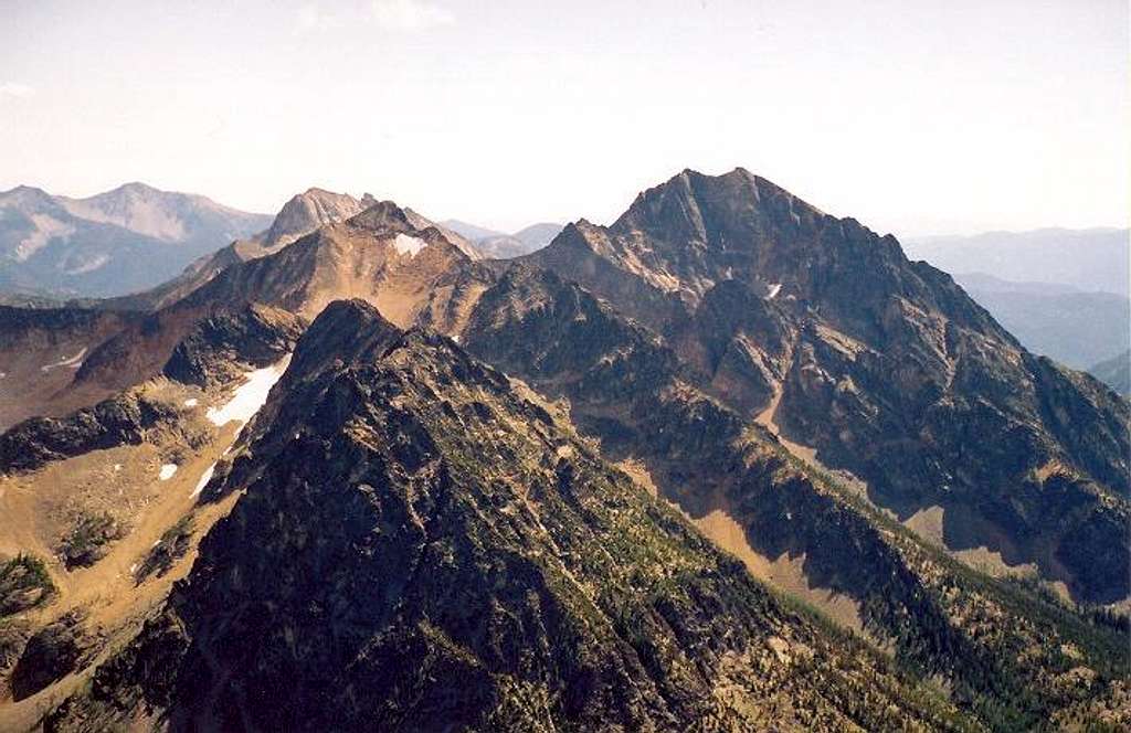 On the right is Monument Peak...