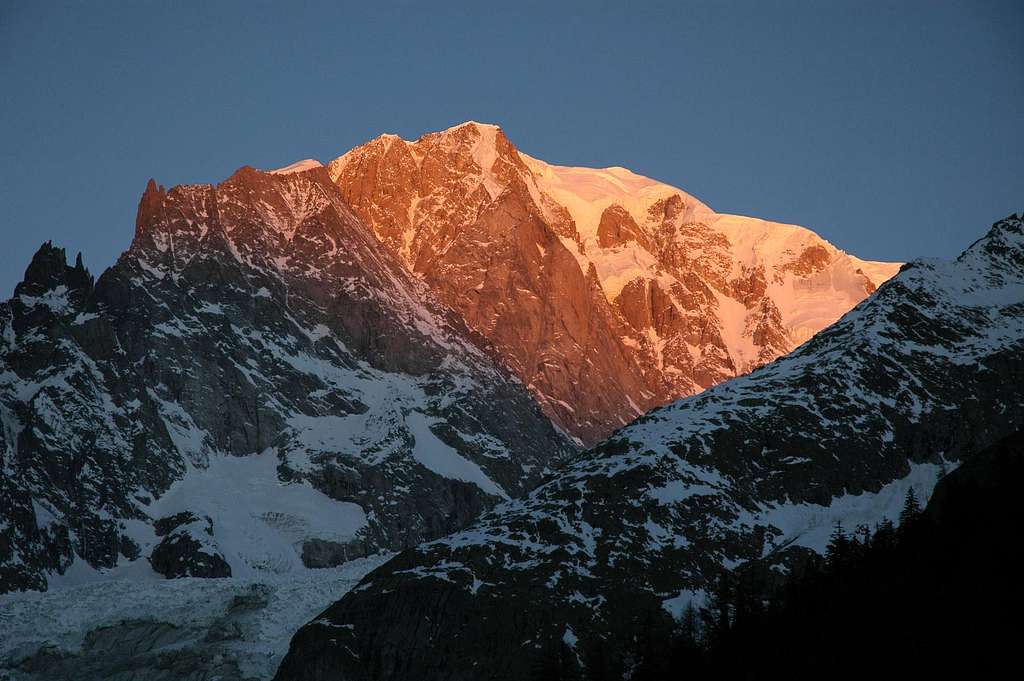 Mont Blanc glow