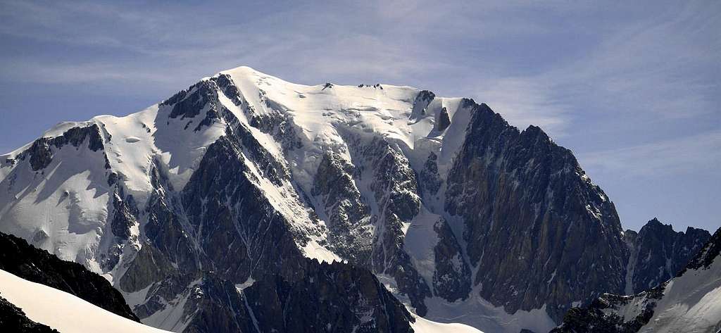 Mont Blanc seen from Dom de Miage