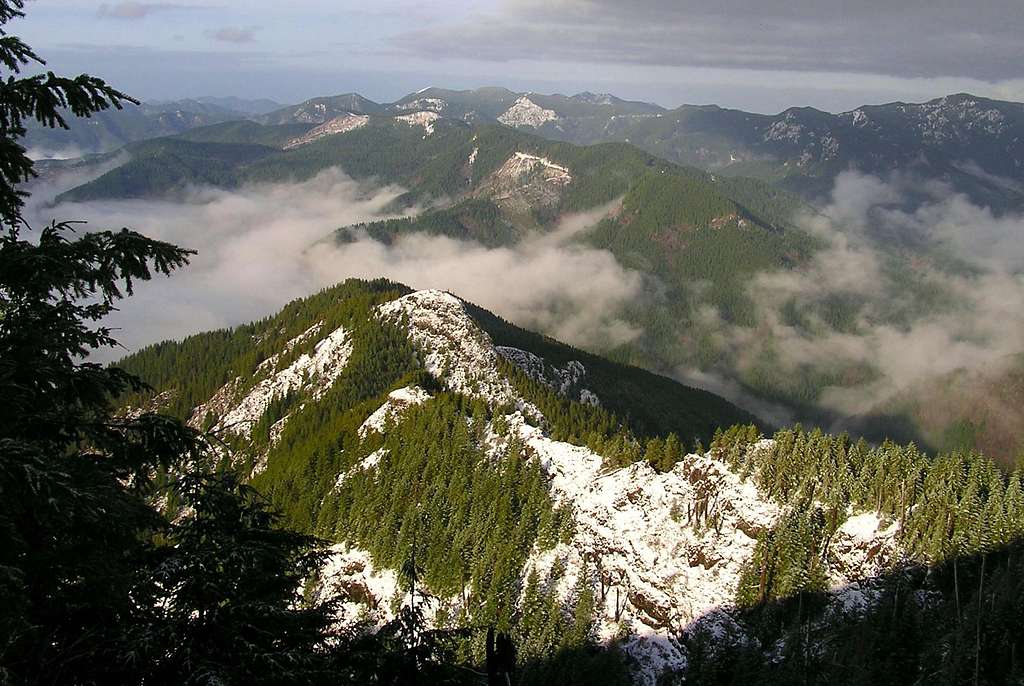 Coast Range from Kings Mountain