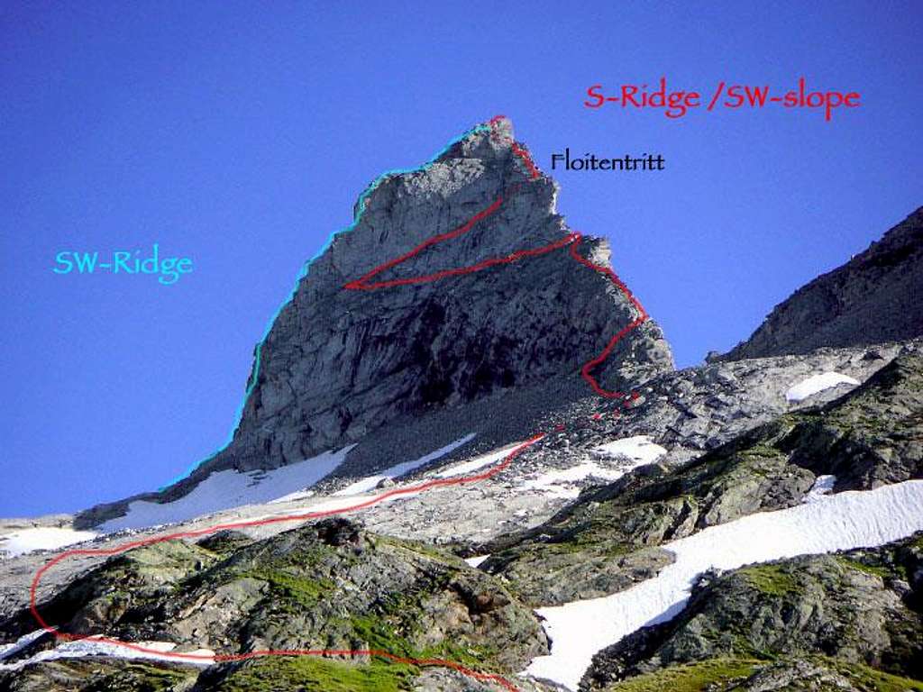 Zsigmondyspitze / Feldkopf - Normal ascent from South