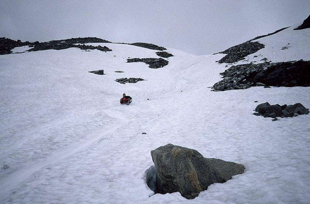 Descent from Spire Pass