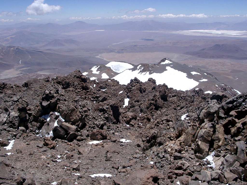 At the summit of Cerro Tres Cruces Sur