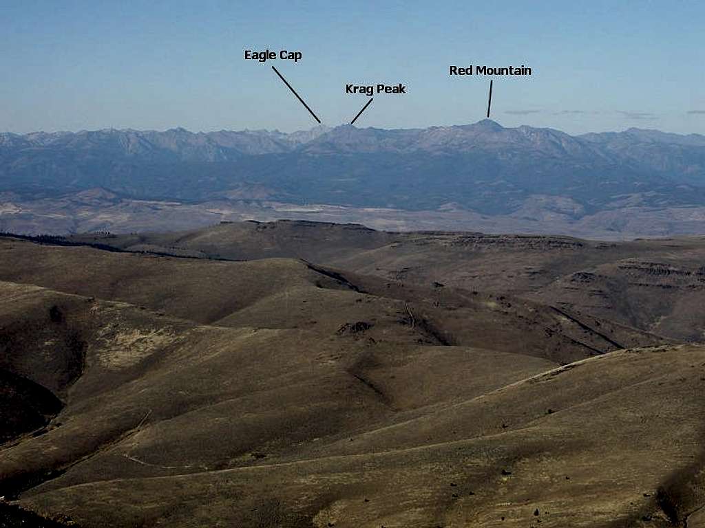 Wallowa summits seen from Big Lookout