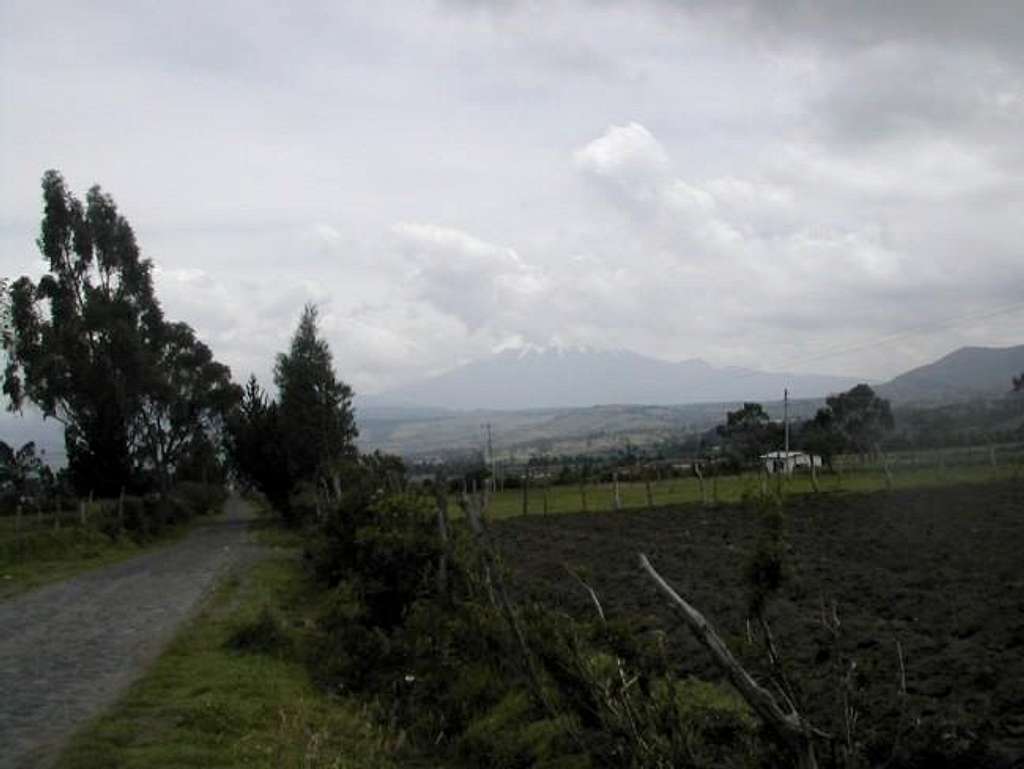 A view of Cotopaxi on the...