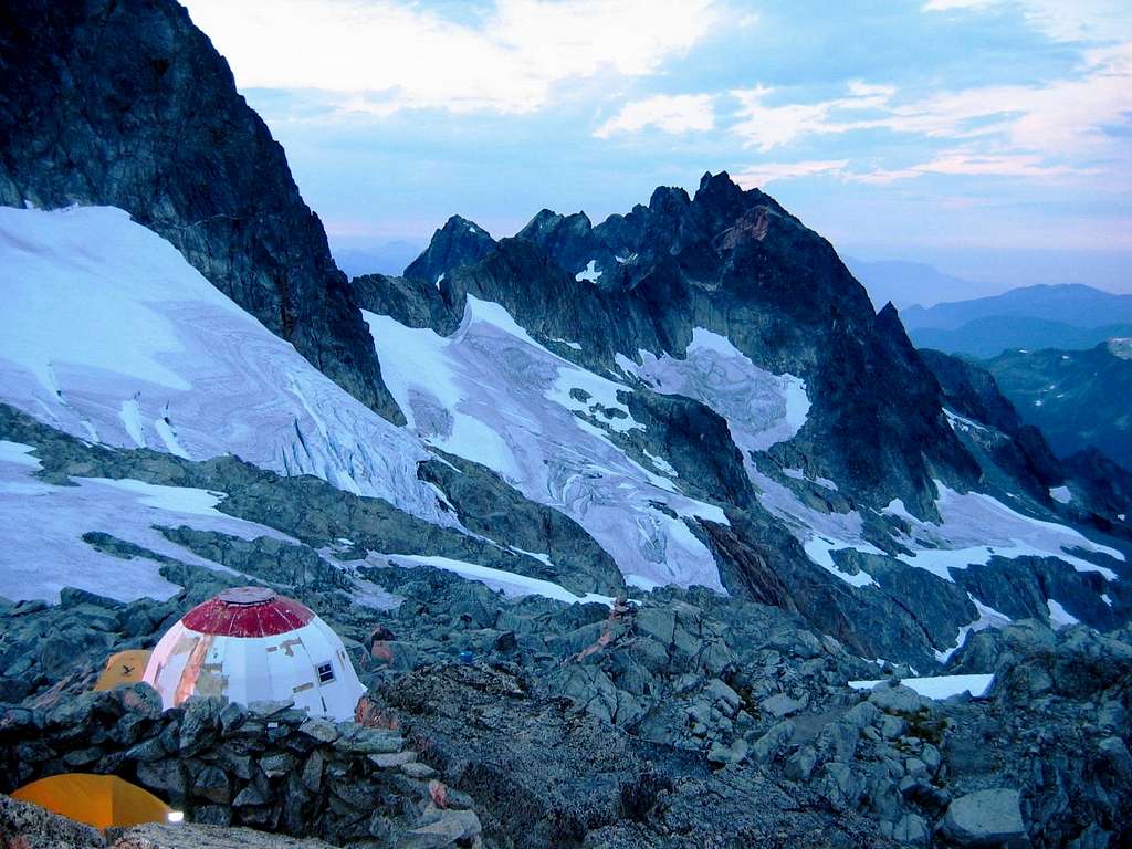 Camping on the Red Tit Col